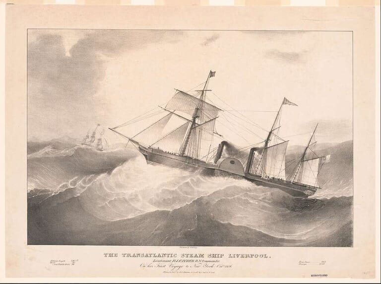 The Transatlantic Steamship Liverpool