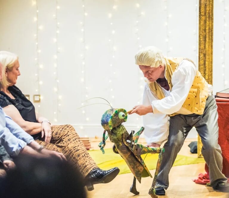 Beautiful Bug Puppet with John Maguire in William Roscoe